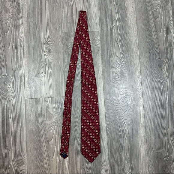 Jos. A. Bank Other - Jos. A. Bank Made in Italy Maroon Silk Tie Men’s Geometric Pattern Business Form